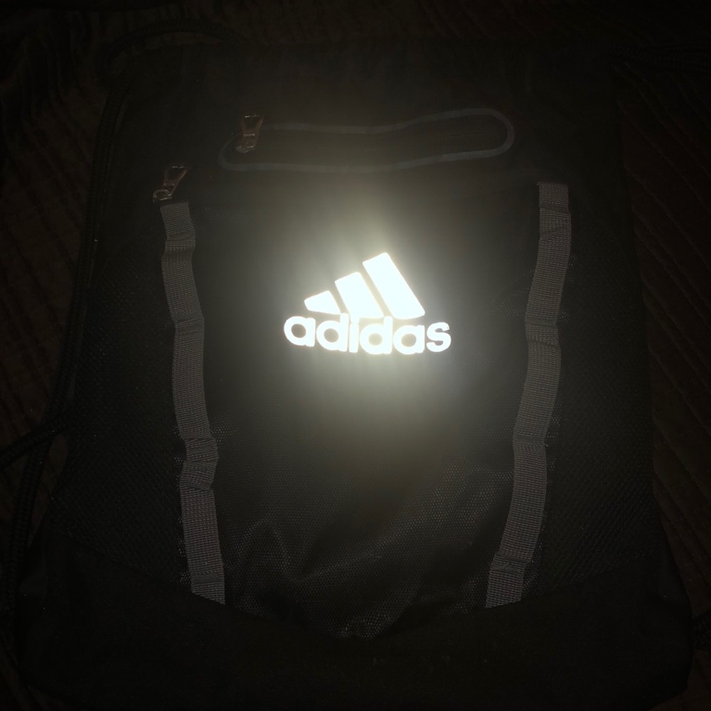 Adidas string backpack (reflective)